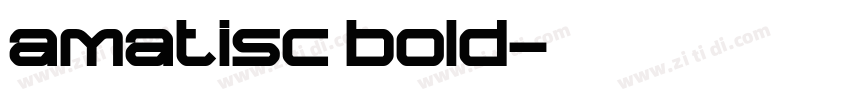 amatisc bold字体转换